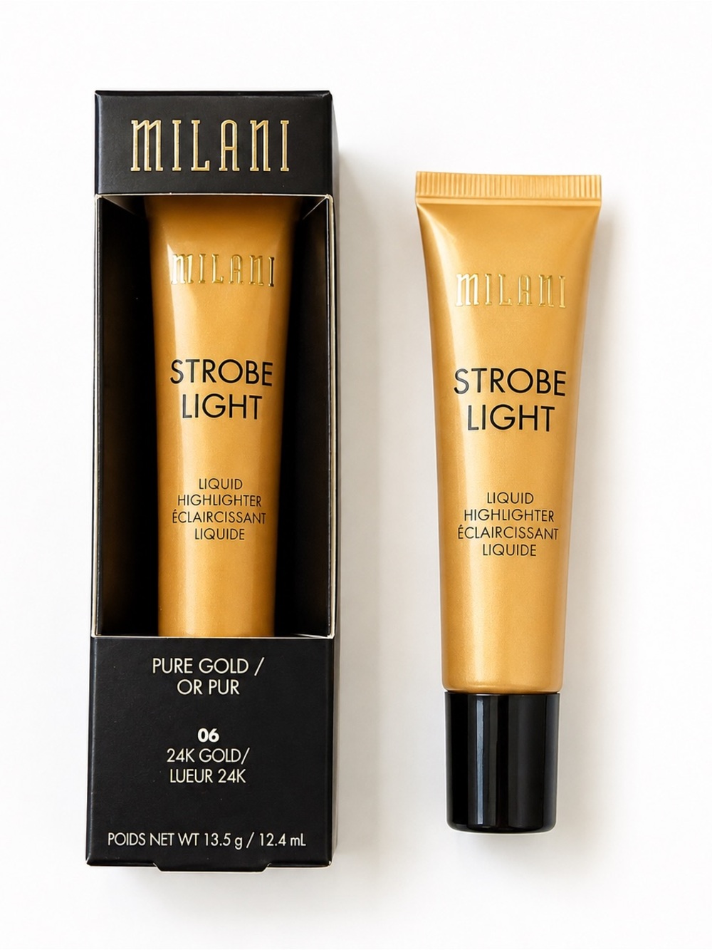 Milani Strobelight Liquid Highlighter 06 24K Gold Pure Gold
